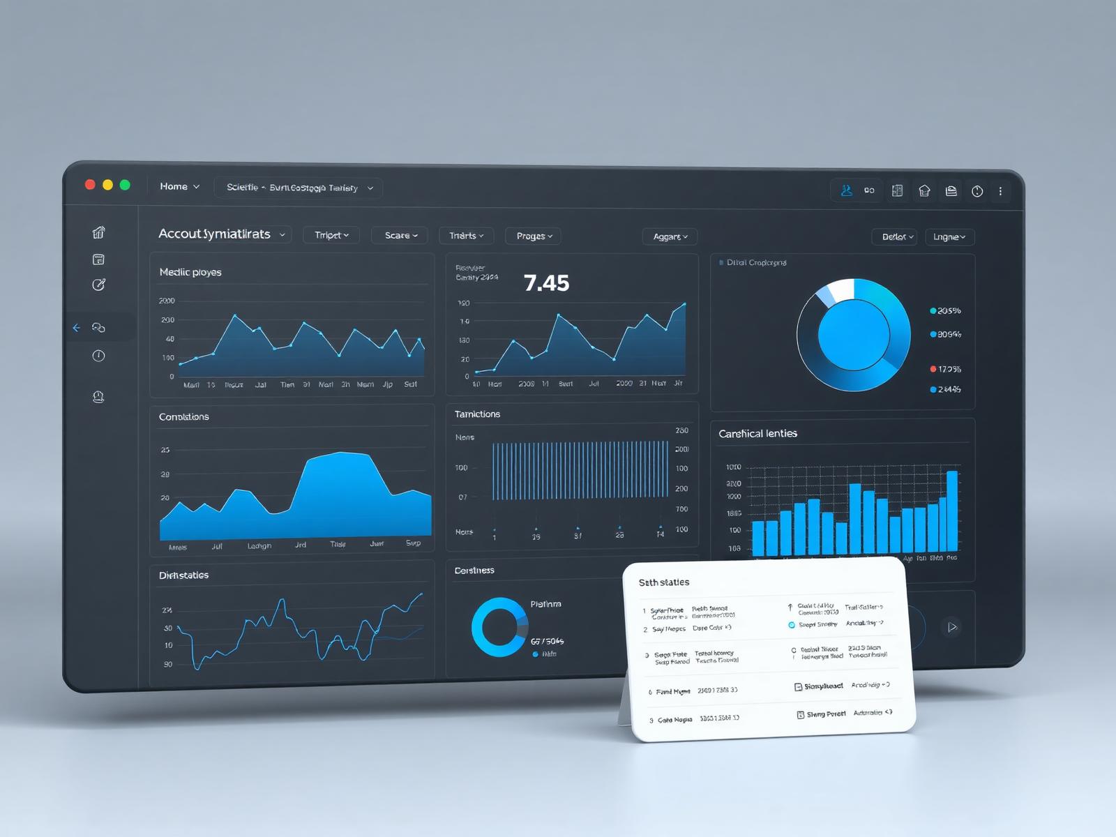 Octame data platform dashboard